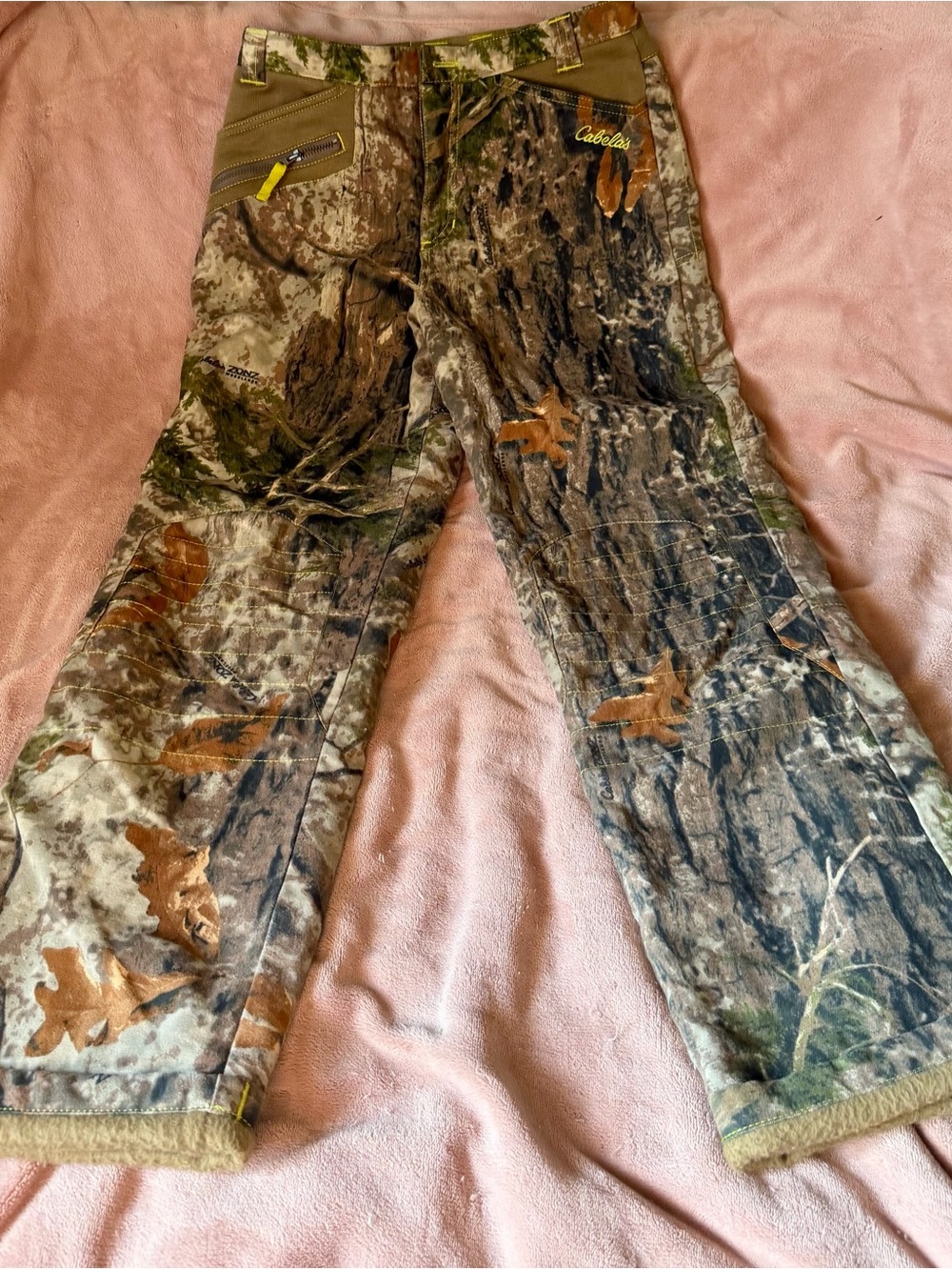 Cabela's Kids Camo Pants in Brown and Green